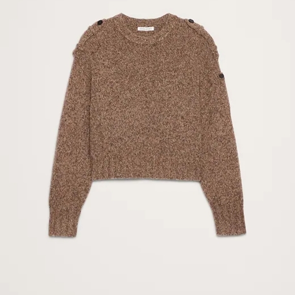 Banana Republic Marled Cashmere Merino Blend Sweater Size - Picture 4 of 5